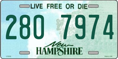NH license plate 2807974