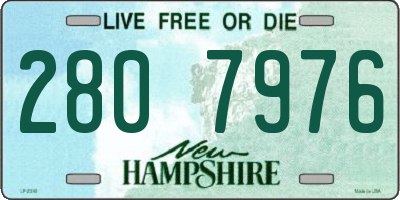 NH license plate 2807976