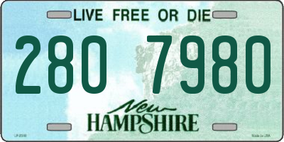 NH license plate 2807980
