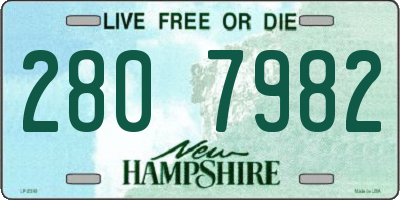 NH license plate 2807982