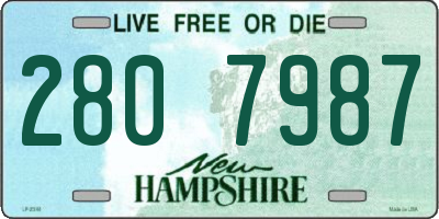 NH license plate 2807987