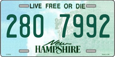 NH license plate 2807992