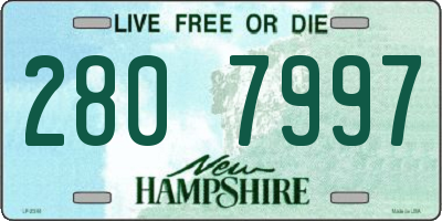 NH license plate 2807997