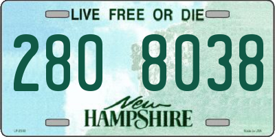 NH license plate 2808038