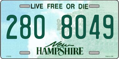NH license plate 2808049