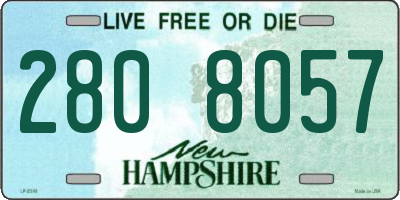 NH license plate 2808057