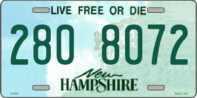 NH license plate 2808072