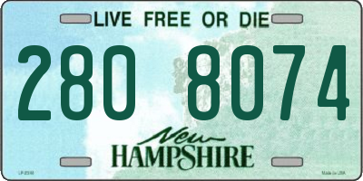 NH license plate 2808074