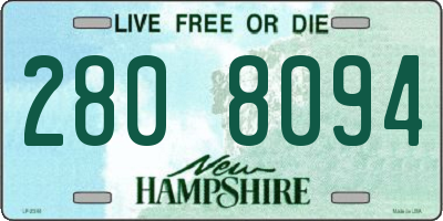 NH license plate 2808094