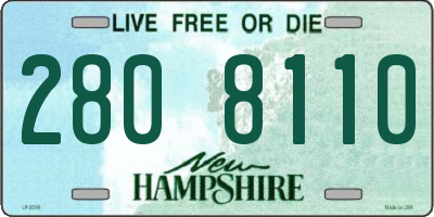 NH license plate 2808110