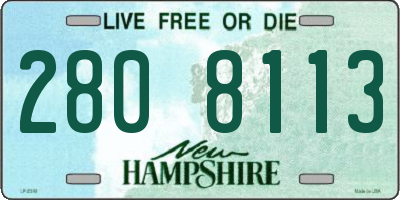 NH license plate 2808113
