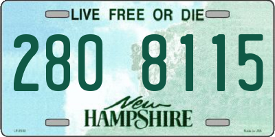 NH license plate 2808115