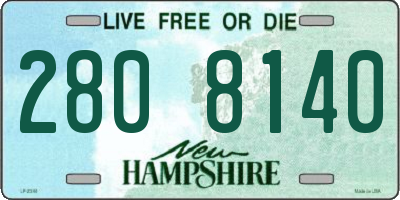 NH license plate 2808140