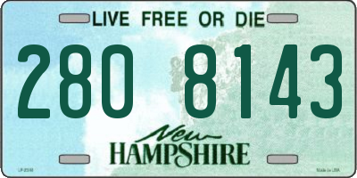 NH license plate 2808143
