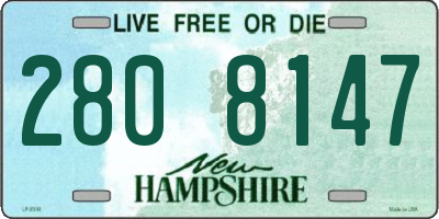 NH license plate 2808147