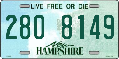 NH license plate 2808149