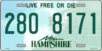 NH license plate 2808171