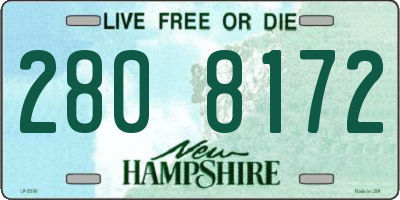 NH license plate 2808172