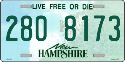 NH license plate 2808173