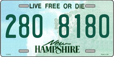 NH license plate 2808180