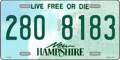 NH license plate 2808183