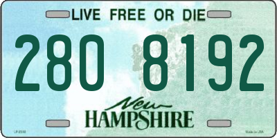 NH license plate 2808192