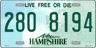 NH license plate 2808194