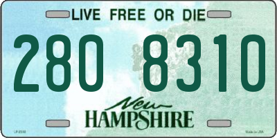 NH license plate 2808310