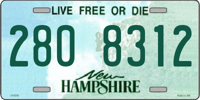 NH license plate 2808312