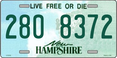NH license plate 2808372