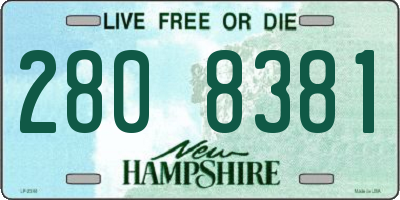 NH license plate 2808381