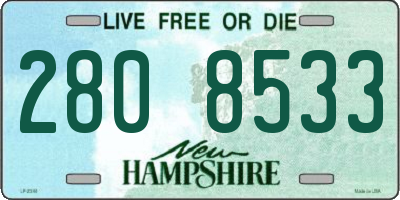 NH license plate 2808533