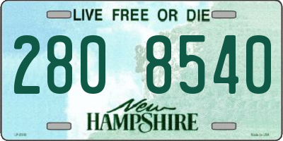 NH license plate 2808540