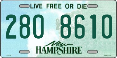 NH license plate 2808610