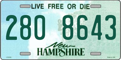 NH license plate 2808643