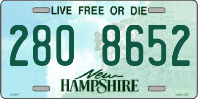 NH license plate 2808652