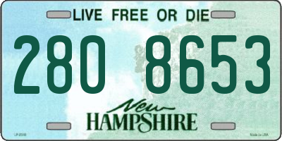 NH license plate 2808653