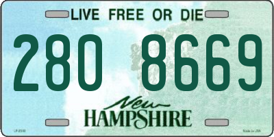NH license plate 2808669