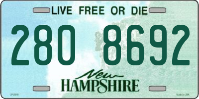 NH license plate 2808692
