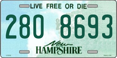 NH license plate 2808693