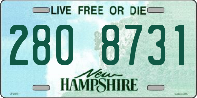 NH license plate 2808731