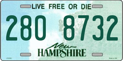 NH license plate 2808732