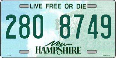 NH license plate 2808749