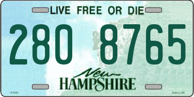 NH license plate 2808765
