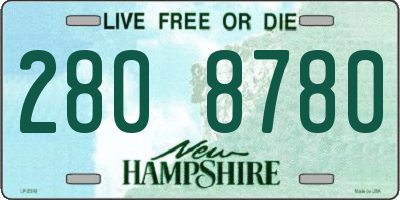 NH license plate 2808780