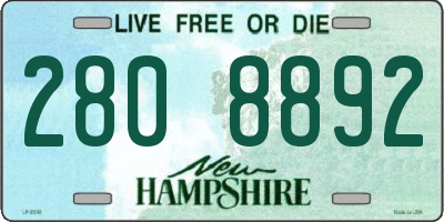NH license plate 2808892