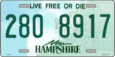 NH license plate 2808917