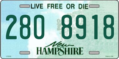NH license plate 2808918