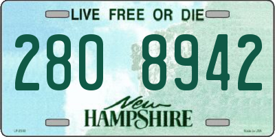 NH license plate 2808942