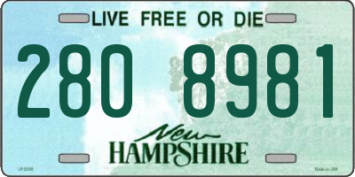 NH license plate 2808981